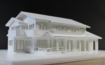 住宅模型　N邸　S:1/100　白外観型